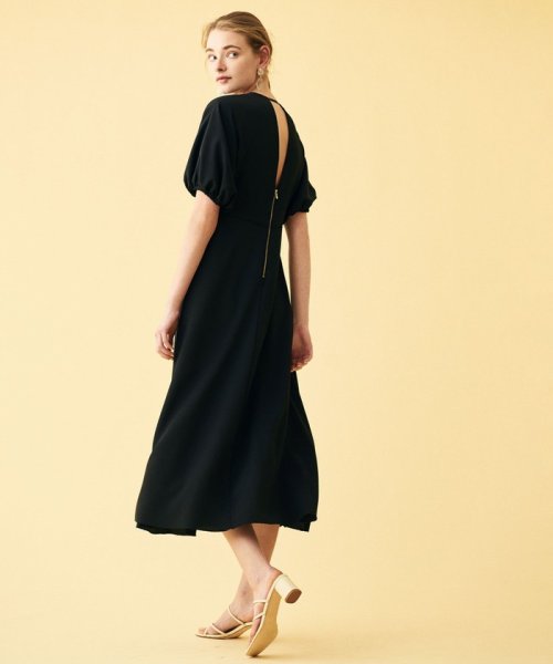 ウズラクレープ パフスリーブワンピース Ballsey Ballsey D Fashion ウズラクレープ パフスリーブワンピース Ballsey Ballsey D Fashion