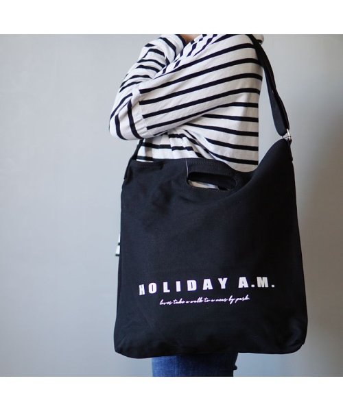 セール バッグ ショルダーバッグ トートバッグ 2way レディース メンズ 布 キャンバス 帆布 Holidaya M ホリデーエーエム Holiday A M D Fashion