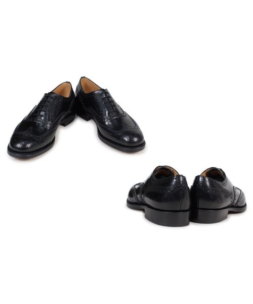 チャーチ Churchs 靴 バーウッド ウイングチップ シューズ メンズ Burwood レザー ブラック Eeb002 チャーチ Churchs D Fashion