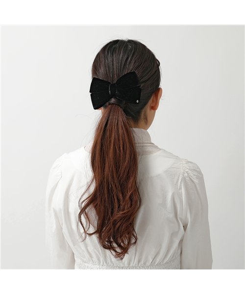 セール Alexandredeparis アレクサンドルドゥパリ Ta8 Barrette バレッタ 髪留め ヘアーアクセサリー リボン N Noir アレクサンドル ドゥ パリ Alexandre De Paris D Fashion