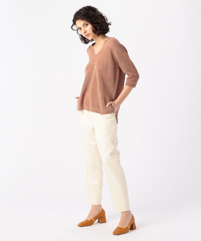 セール 30%OFF】リネンベーシック Vネックプルオーバー