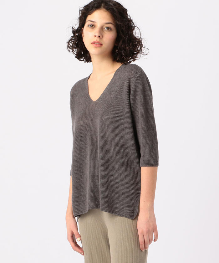 セール 30%OFF】リネンベーシック Vネックプルオーバー