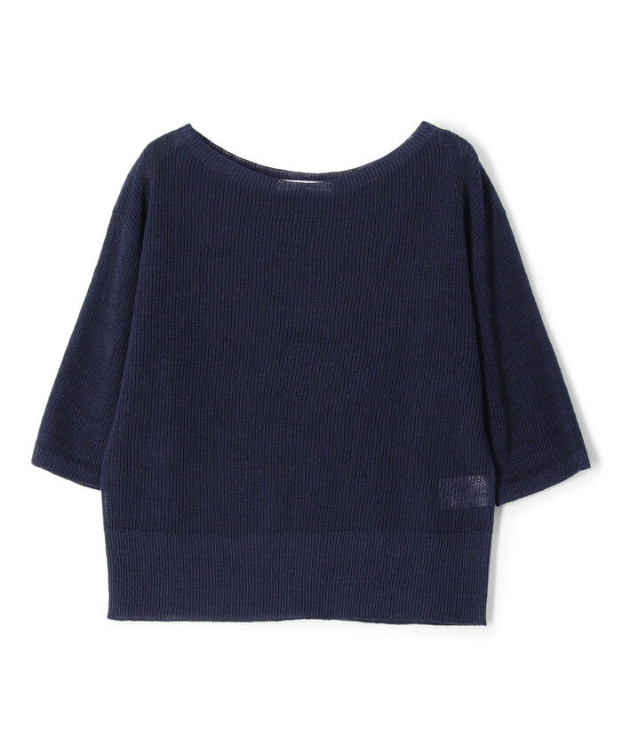 セール 30%OFF】リネンベーシック ボートネックプルオーバー