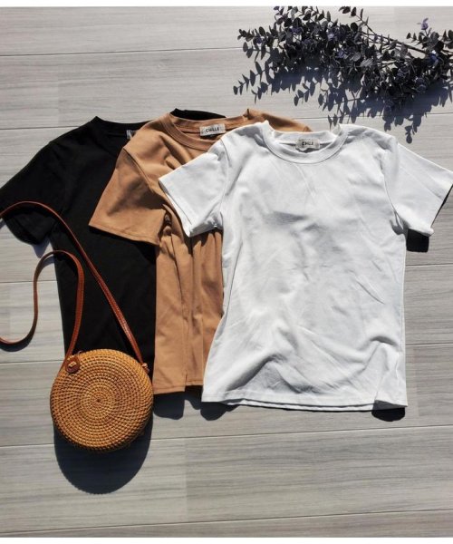 セール シンプルタイトtシャツ チル Chille D Fashion