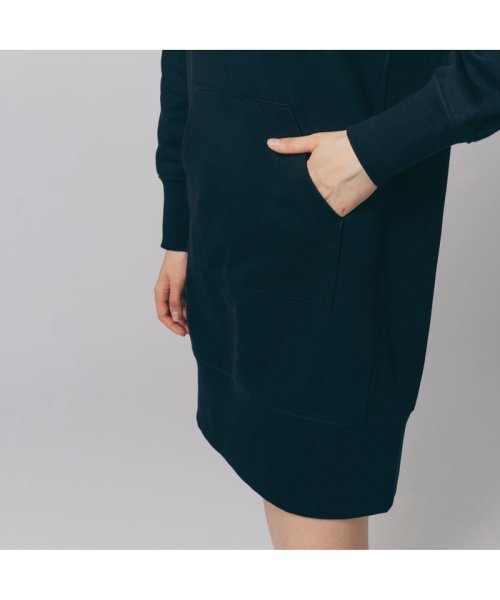 裏毛スウェットフーディワンピース ラコステ Lacoste D Fashion
