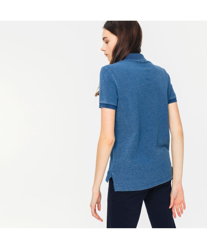 LACOSTE レギュラーフィット ポロシャツ L セール】ラコステ LACOSTE レギュラーフィットインディゴピケ