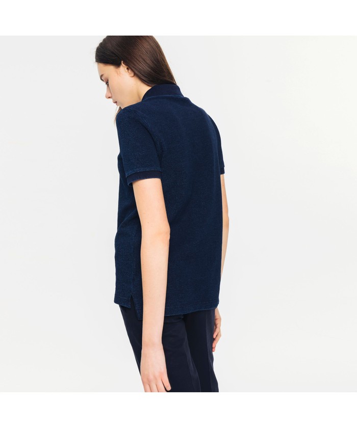 セール】ラコステ LACOSTE レギュラーフィットインディゴピケ