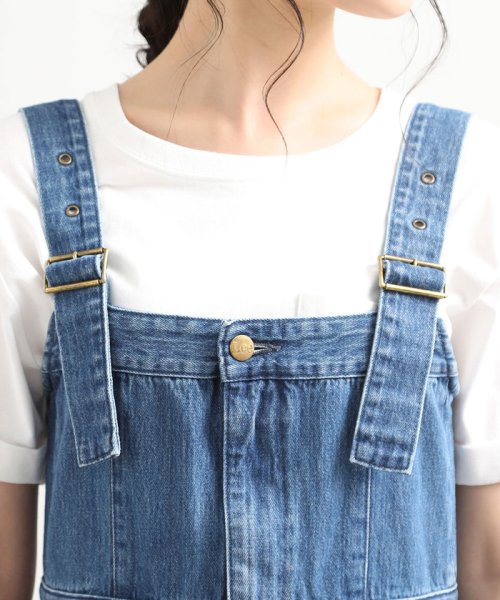 セール Web限定 Lee Vis デニムサロペットスカート ビス Vis D Fashion