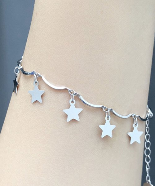 ブレスレット レディース アクセサリー 星モチーフ シンプル オシャレ ギフト 人気 アクセサリー エレガント 可愛い おしゃれ ショッピングゴー Shoppinggo D Fashion