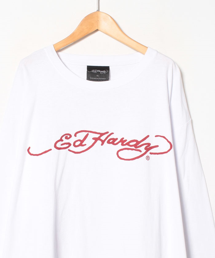 Ed Hardy】エドハーディー 大きいサイズ デビル 長袖Tシャツ