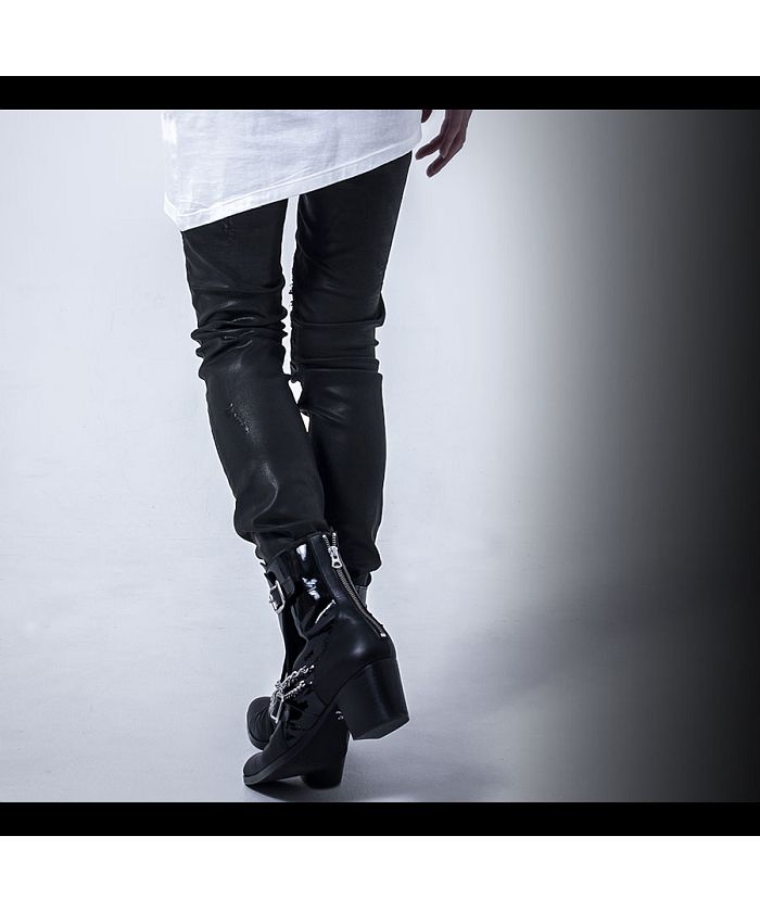 CIVARIZE【シヴァーライズ】Tearing 蛇腹リメイクスキニーデニムパンツ CIVARIZE【シヴァーライズ】Tearing 蛇腹リメイクスキニーデニムパンツ