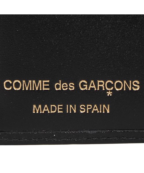 COMME des GARÇONS ブラックレザー コムデギャルソン 財布 コムデギャルソン COMME des GARCONS 財布 二つ折り メンズ