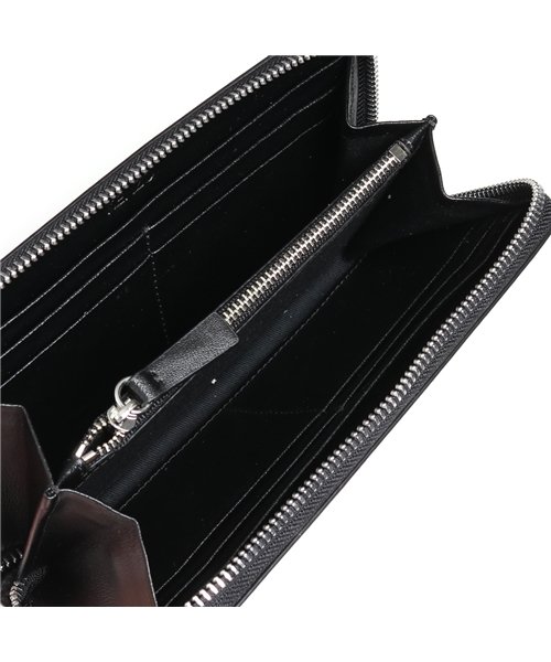 セール Kenzo ケンゾー 5pm505 L46 99 Long Zip Wallet レザー ラウンドファスナー 長財布 小銭入れ付き ロゴ メンズ ケンゾー Kenzo D Fashion