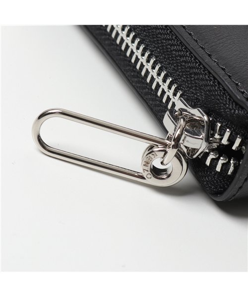 セール Kenzo ケンゾー 5pm505 L46 99 Long Zip Wallet レザー ラウンドファスナー 長財布 小銭入れ付き ロゴ メンズ ケンゾー Kenzo D Fashion
