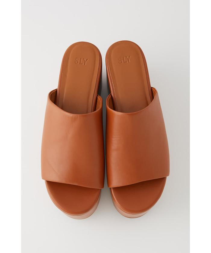 専用　SLY サンダル　厚底　茶色 セール】CHUNKY SOLE HEART SANDAL チャンキーソール ハート
