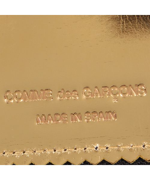COMME des GARCONS 美しいゴールド 牛革レザー長財布 ファスナー コムデギャルソン COMME des GARCONS 長財布 財布 ウォレット