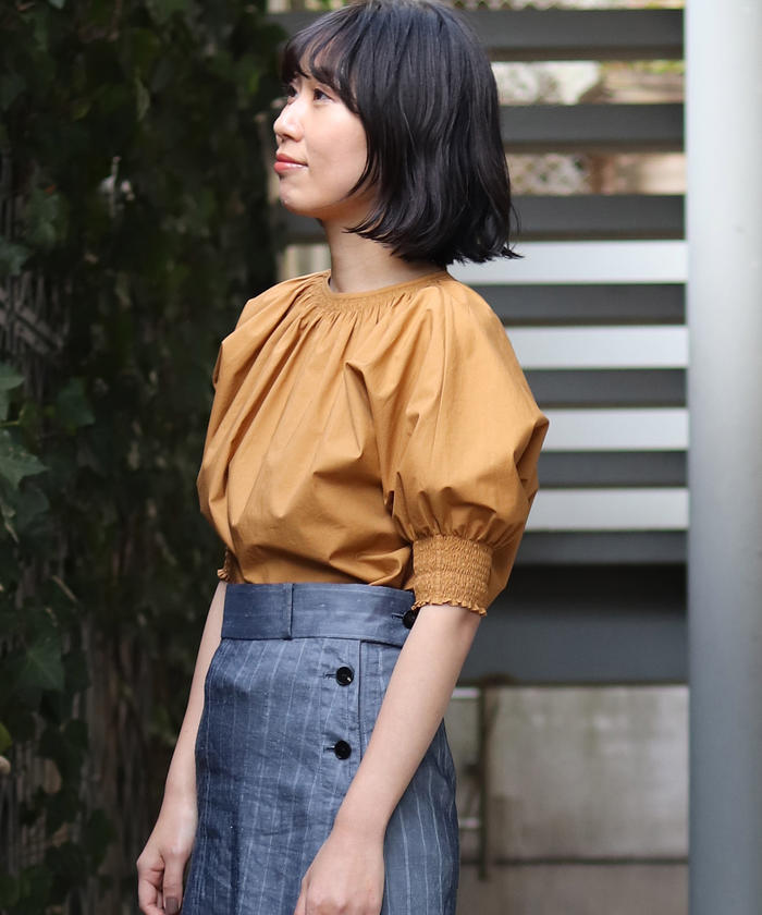 セール 40%OFF】コットンタイプライター シャーリングプル