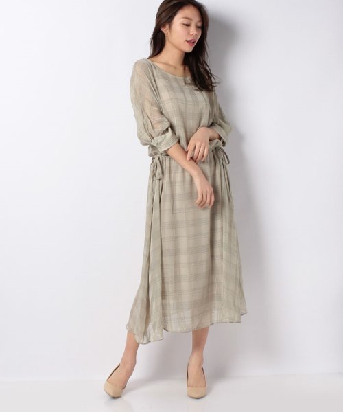 セール 50 Off Kbf シアーチェックドロストワンピース アーバンリサーチ アウトレット Urban Research Outlet D Fashion