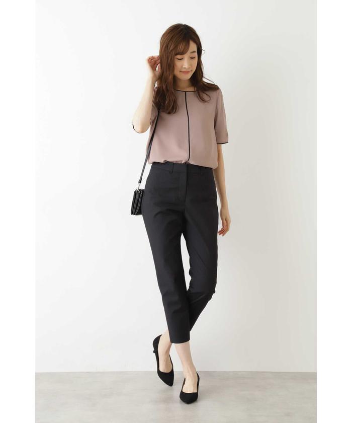 ふくななオーダーページ•*¨*•.¸¸♬ セール 20%OFF】バイカラーブラウス半袖◇(503067007