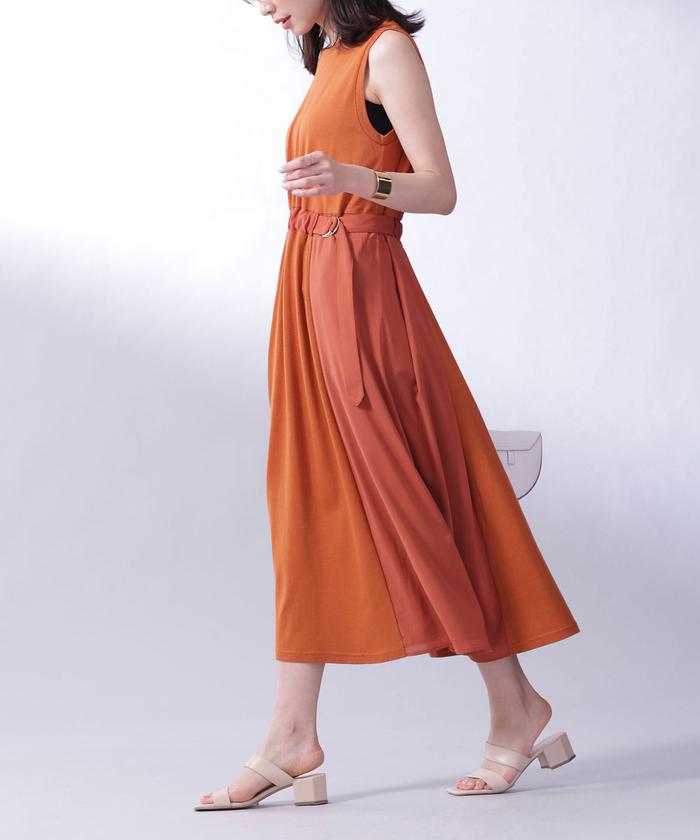 セール 50%OFF】MUVEIL WORK×AntiSoaked切替ワンピース