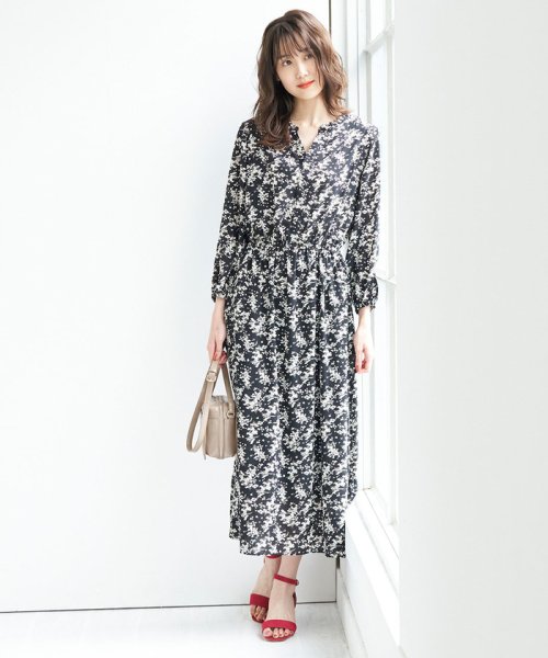 クーポン Web限定 花柄キーネックワンピース ロペピクニック Rope Picnic D Fashion
