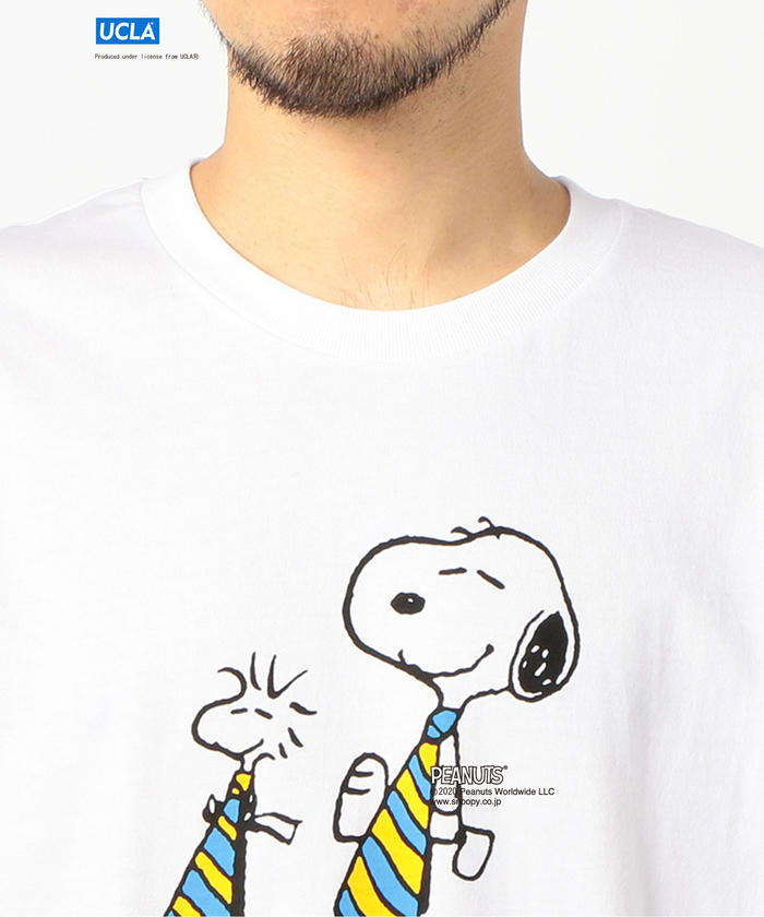 Snoopy LOS ANGELES Tシャツ MLB×PEANUTS】スヌーピー/Los Angeles Dodgers/モックネックT