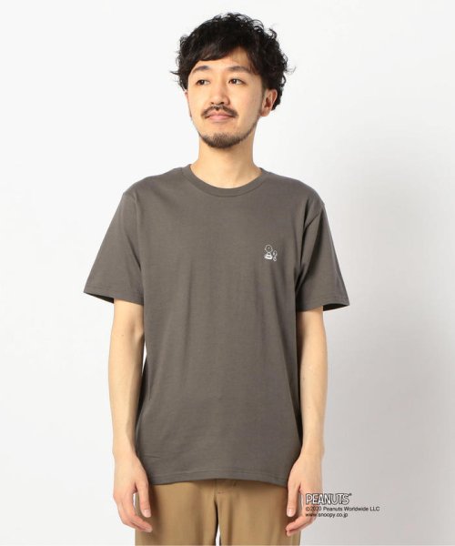 Charlie Brown  Snoopy チャーリー・ブラウン＆スヌーピー ワンポイント Tシャツ 半袖(503063405)  GLOSTER(GLOSTER) d fashion
