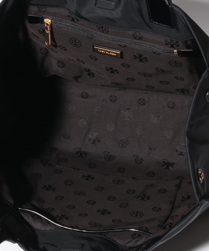 tory burch patent tote