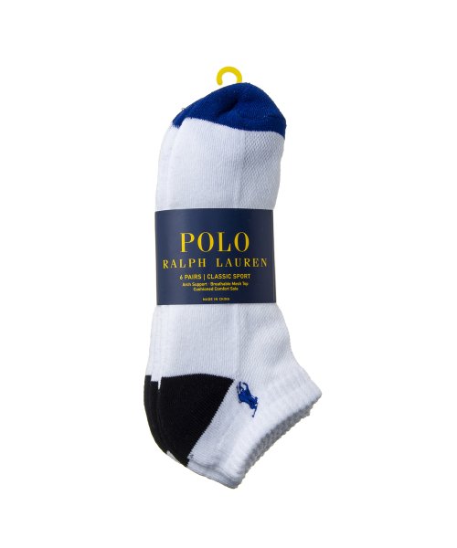 セール メンズ Polo Ralph Lauren 7007pk2 Socks 6足セット ポロラルフローレン Polo Ralph Lauren D Fashion