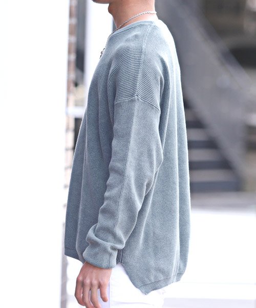 セール ストーンウォッシュ加工片畦ルーズスプリングニット ニット メンズ セーター ストーンウォッシュ ラグスタイル Luxstyle D Fashion セール ストーンウォッシュ加工片畦ルーズスプリングニット ニット メンズ セーター ストーンウォッシュ ラグスタイル Luxstyle D Fashion
