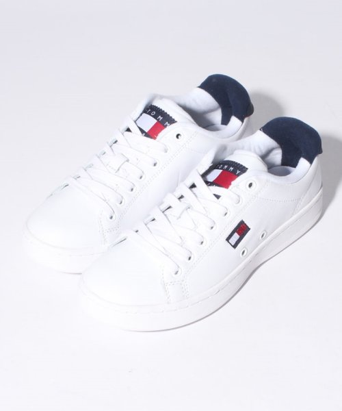 セール ロゴレザースニーカー トミージーンズ Tommy Jeans D Fashion