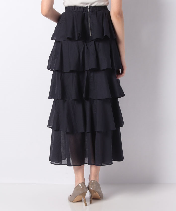 セール 70%OFF】5段フリルロングスカート(503088598