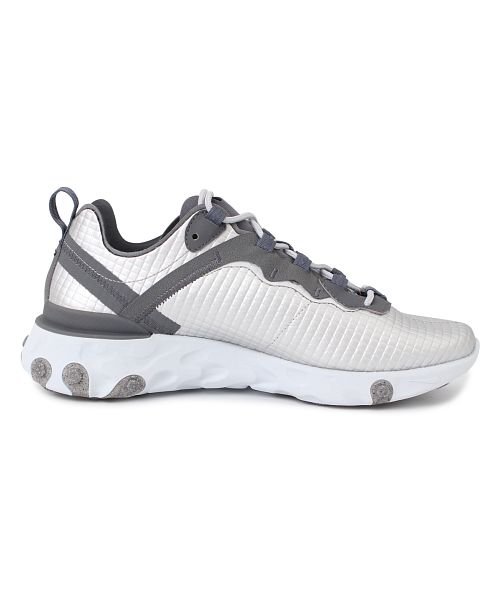セール Nike React Element 55 Premium ナイキ リアクト エレメント 55 スニーカー メンズ シルバー Ci35 001 ナイキ Nike D Fashion