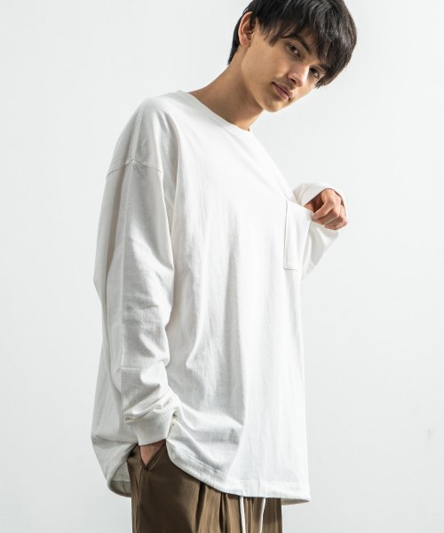 Kangol カンゴール ロングtシャツ メンズ ユニセックス 長袖 裾スピンドル ドローコード コットン 綿 プリント ストリート ビッグシルエット オーバー ロッキーモンロー Rocky Monroe D Fashion
