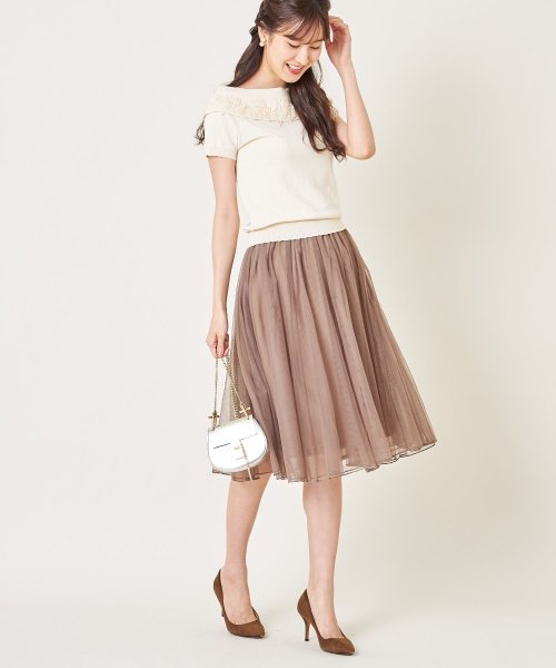 ミモレ丈チュールスカート トッコクローゼット Tocco Closet D Fashion