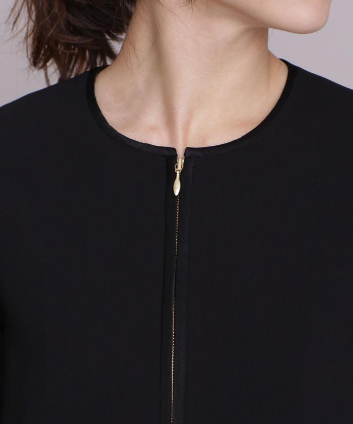セール 50%OFF】Aperi/ダブルクロスノーカラーブルゾン