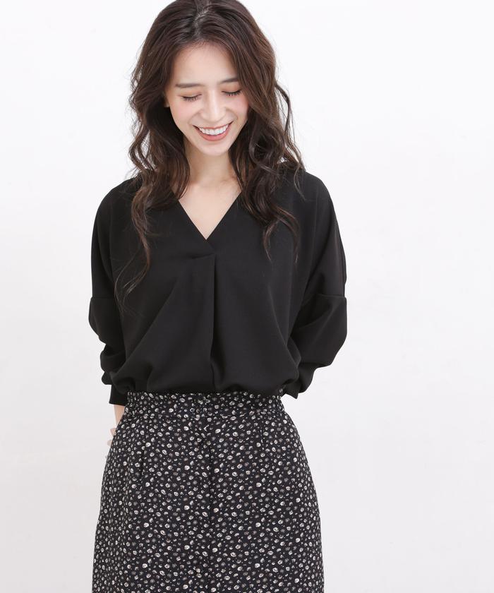 セール】WEB限定/カットジョーゼットスキッパーブラウス セール】WEB限定/カットジョーゼットスキッパーブラウス