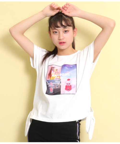 セール60 Off フォトプリントサイド結びtシャツ アナップガール Anap Girl D Fashion