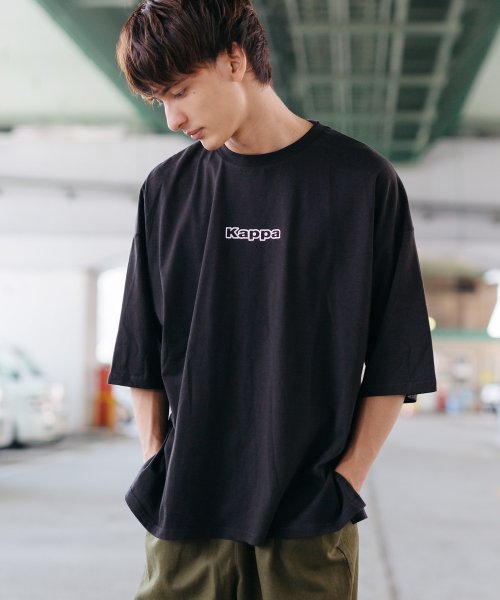 Kappa カッパ 半袖tシャツ ブランドロゴ プリント メンズ レディース ユニセックス シンプル カジュアル ビッグシルエット オーバーサイズ ドロップショ ロッキーモンロー Rocky Monroe D Fashion