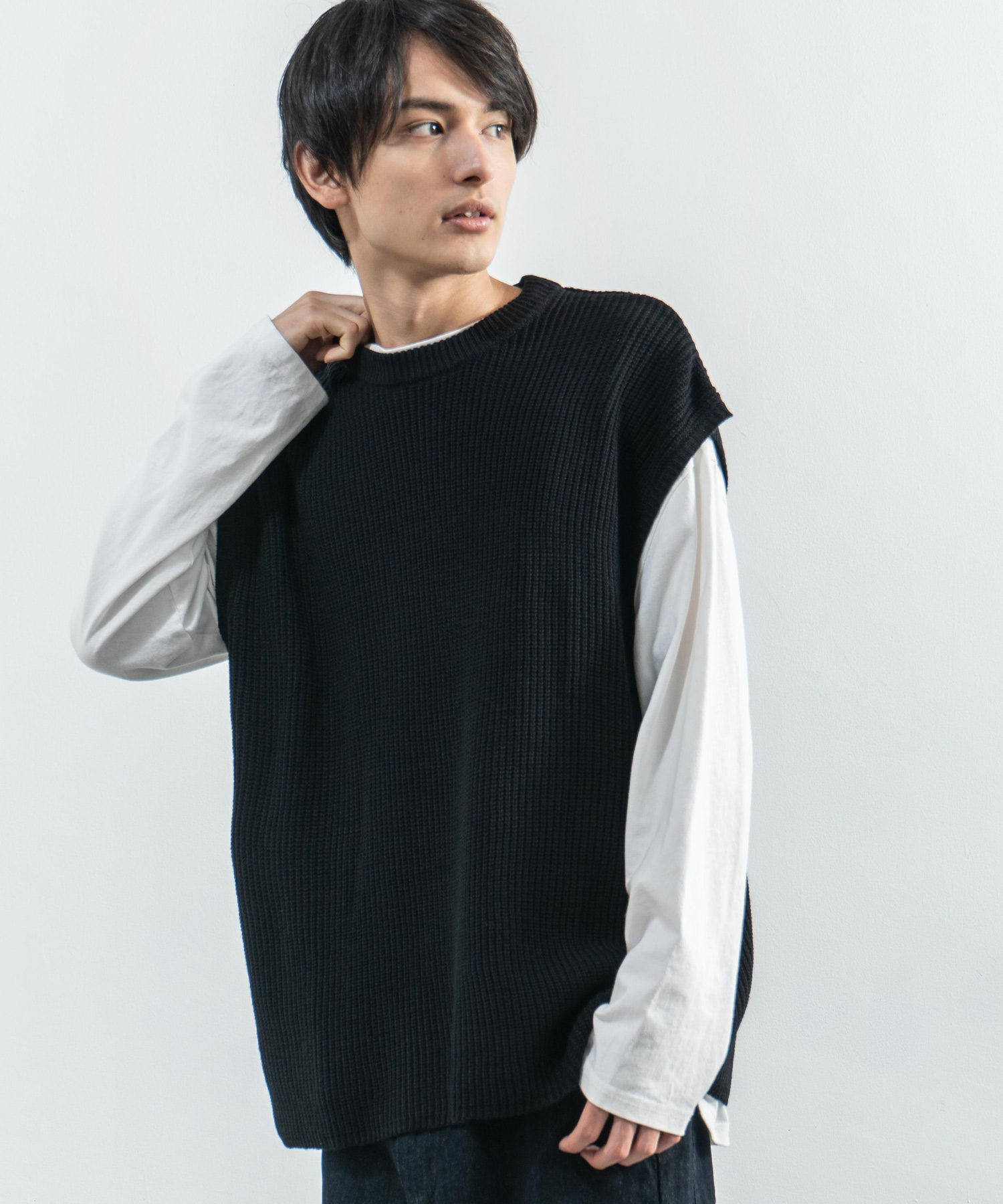 ロッキーモンロー Rocky Monroe ニットベスト メンズ レディース ロッキーモンロー Rocky Monroe ニットベスト メンズ レディース