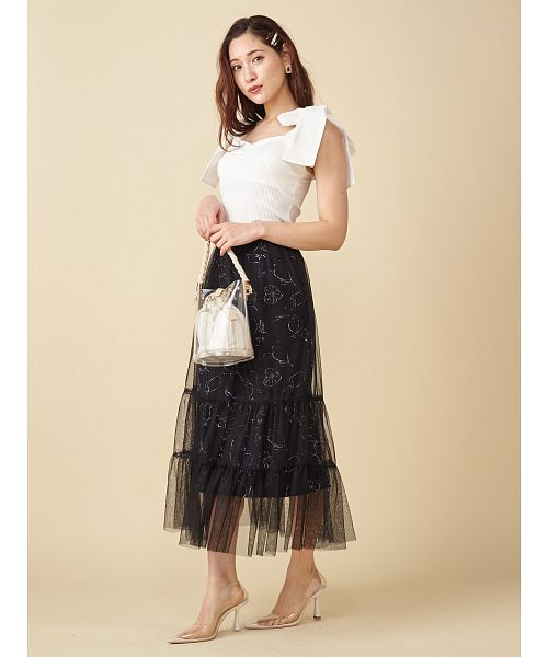 ロイヤルパーティー ROYAL PARTY ショルダーリボンベアトップス(503110808) | ロイヤルパーティー(ROYAL PARTY) -  d fashion