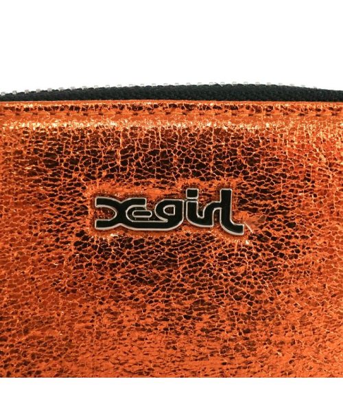 エックスガール 財布 X Girl 二つ折り財布 ラウンドファスナー コンパクト Metallic Wallet メタリック レディース エックスガール X Girl D Fashion