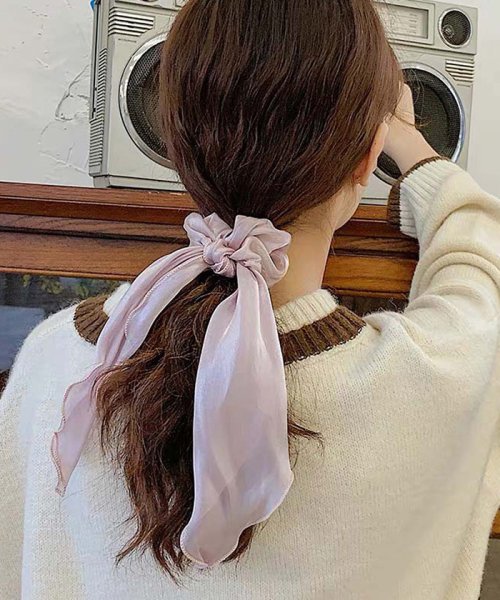 セール シュシュ ヘアゴム おしゃれ 大人 お団子 シュシュ 黒 リボン ヘアアクセサリー サテンシンプル 髪飾り まとめ髪 ミニミニストア Miniministore D Fashion