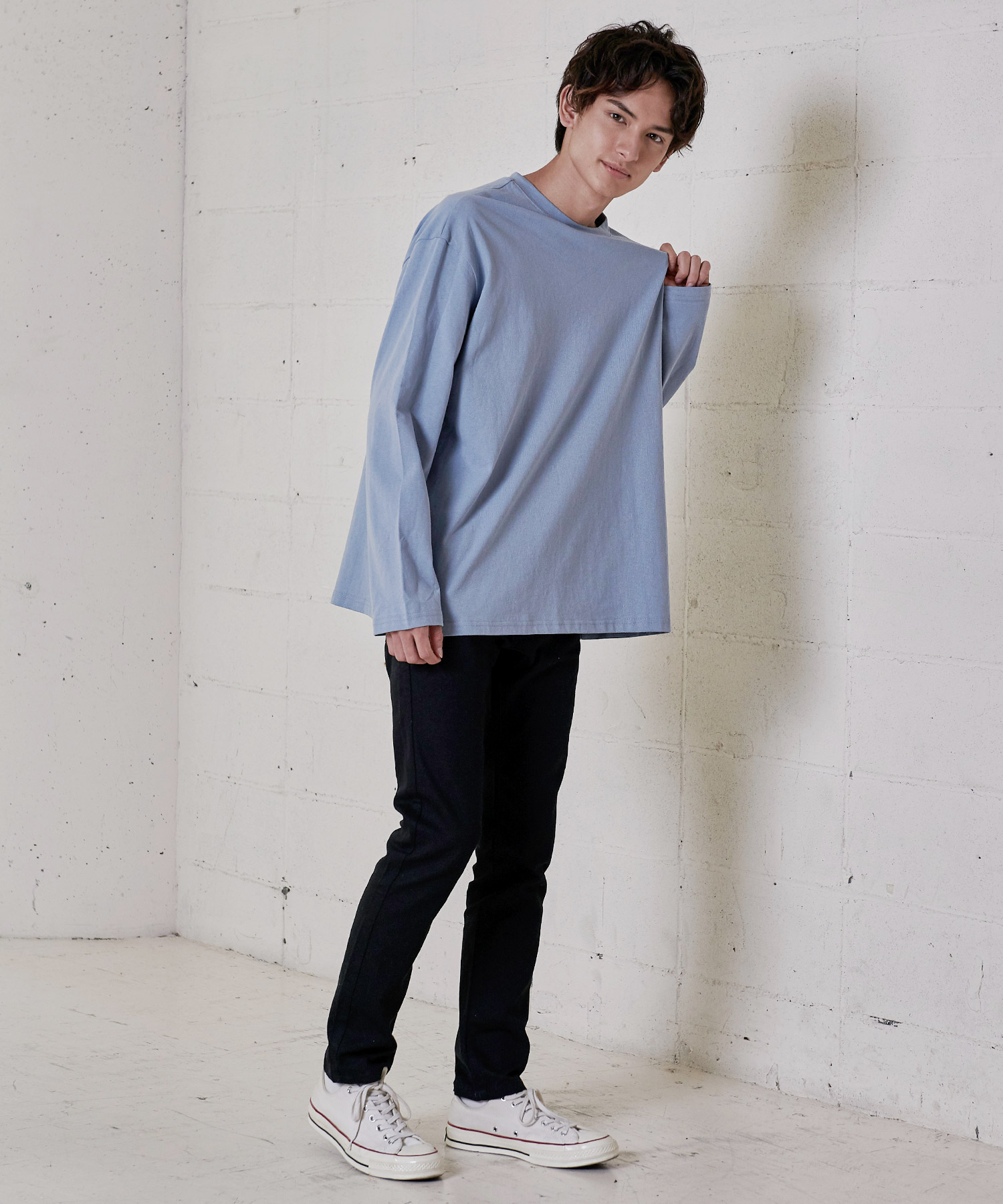 ロッキーモンロー Rocky Monroe ロングTシャツ メンズ 長袖 無地 ロッキーモンロー Rocky Monroe ロングTシャツ メンズ 長袖 無地