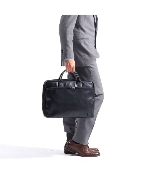吉田カバン ポーター タイムブラック Porter Time Black 吉田かばん 2wayブリーフケース B4 レザー 日本製 146 ポーター Porter D Fashion