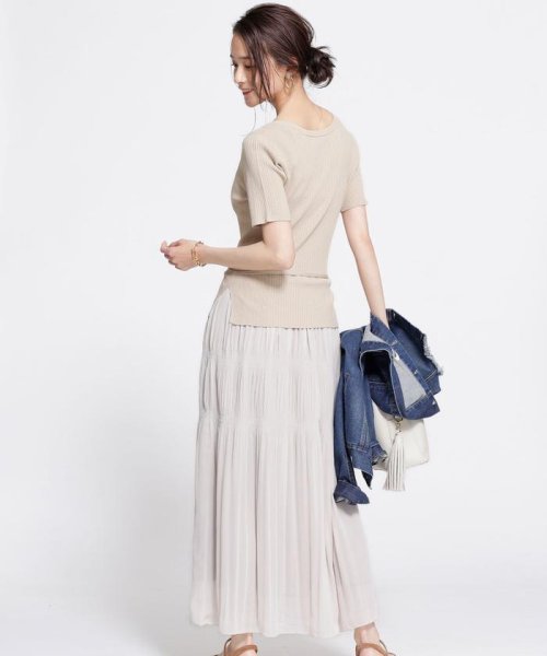 セール プリーツドッキングワンピース ナノ ユニバース Nano Universe D Fashion