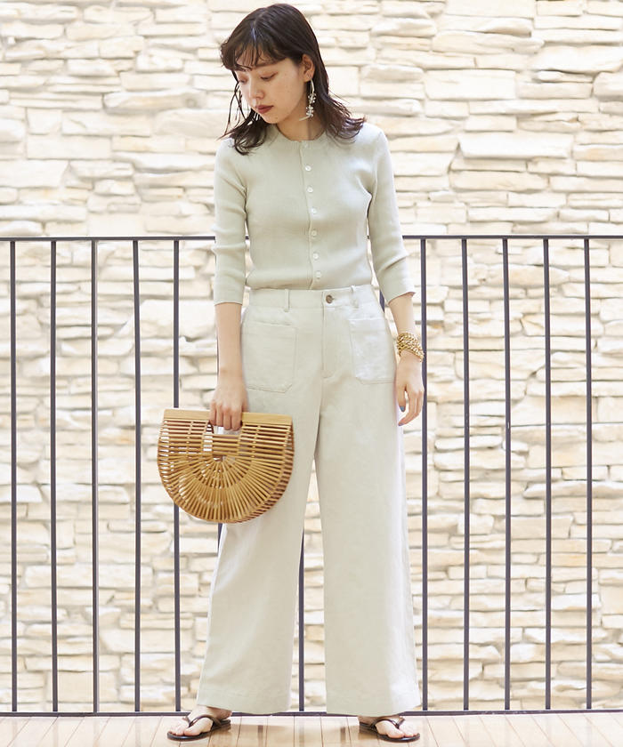 クーポン】【セール 30%OFF】コットンリネンツイル セミワイド