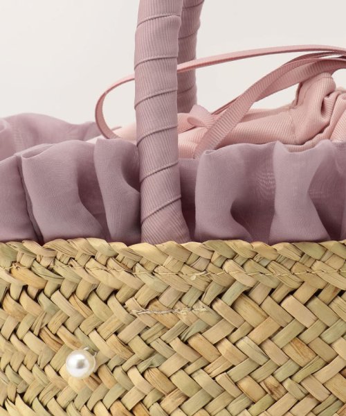 フリルパールかごバッグ ミッシュマッシュ Misch Masch のカゴバッグ