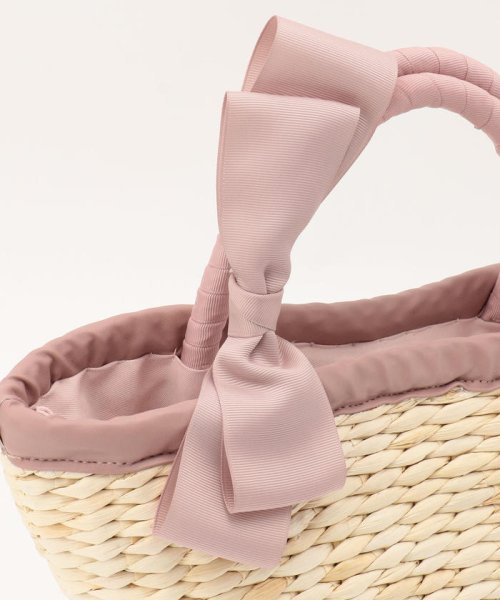 美人百花4 5月号掲載 ダブルリボンかごバッグ ミッシュマッシュ