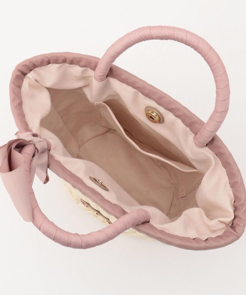 美人百花4 5月号掲載 ダブルリボンかごバッグ ミッシュマッシュ